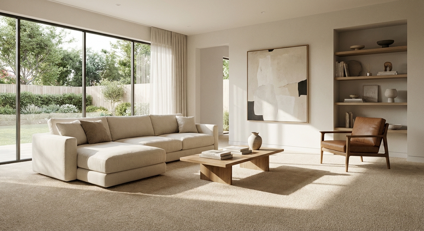 Clean, bright living room